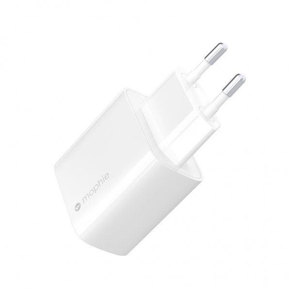 Mophie 30W USB-C GaN vægadapter hvid