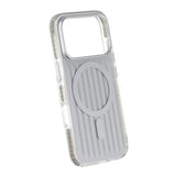 iPhone 17 Pro Cover Bølgepap MagSafe Sølv