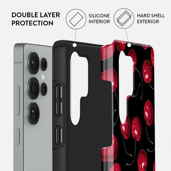 Burga Samsung Galaxy S25 Plus Cover Tough Cherrybomb