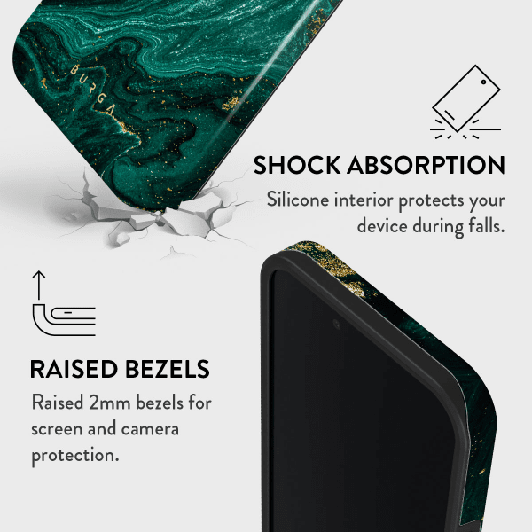 Burga iPhone 16/17 Cover Tough Emerald Pool