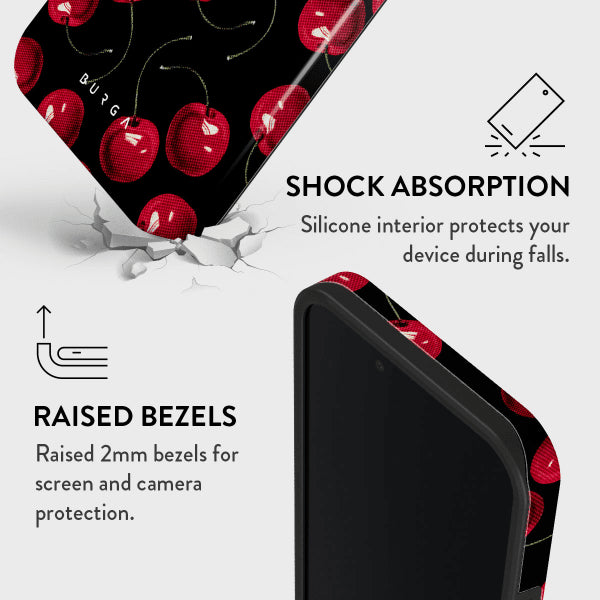 Burga iPhone 16/17 Cover Tough Cherrybomb