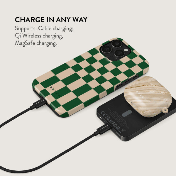 Burga Powerbank MagSafe 5000 mAh Ivy League Grå