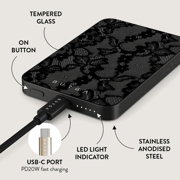 Burga Powerbank MagSafe 5000 mAh Magnetisk