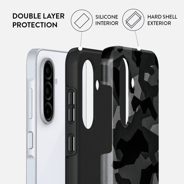 Burga Samsung Galaxy A36 Cover Tough Night Black Camo