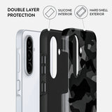 Burga Samsung Galaxy A56 Cover Tough Night Black Camo