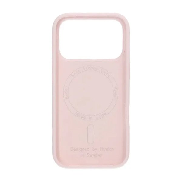 Rvelon iPhone 17 Pro Max Cover Silikone MagSafe Lyserød