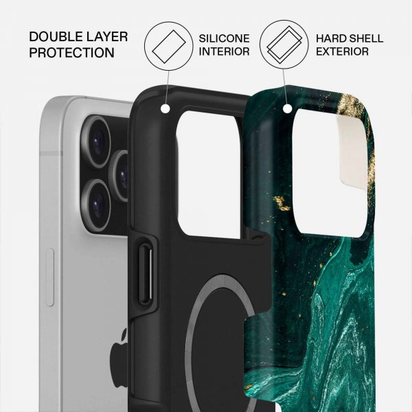 Burga iPhone 17 Pro Cover Tough MagSafe Emerald Pool