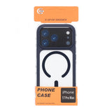 iPhone 17 Pro Max Cover Kameralinse MagSafe Blå Transparent