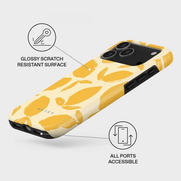 Burga iPhone 17 Pro Max Cover Tough MagSafe Lemon Tart