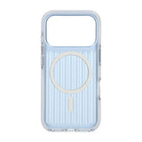 iPhone 17 Pro Cover Bølgepap MagSafe Lyseblå