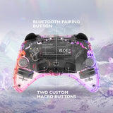 Deltaco Gaming Trådløs Controller til Nintendo Switch Transparent RGB