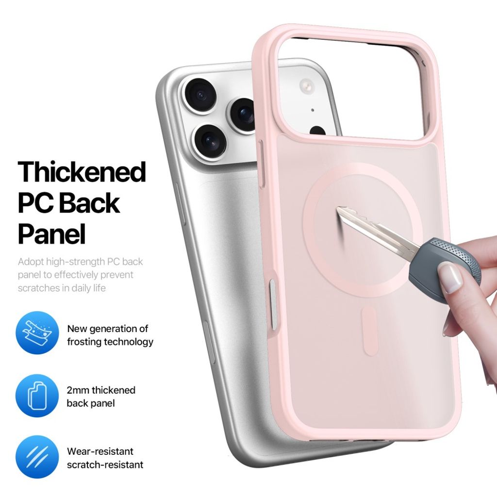 Dux Ducis iPhone 17 Pro Max Cover Yind Series MagSafe Lyserød