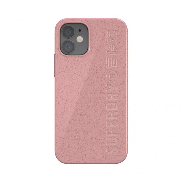 Superdry iPhone 12 Mini Cover Snap Case Komposterbart Materiale Rose Pink