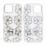iPhone 15 Cover Mønster MagSafe Blomster