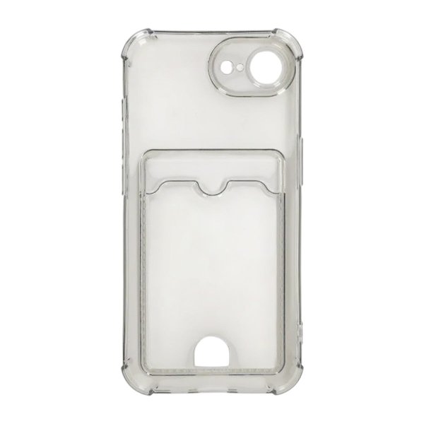 iPhone 16./17. Etui Kortholder Transparent Sort