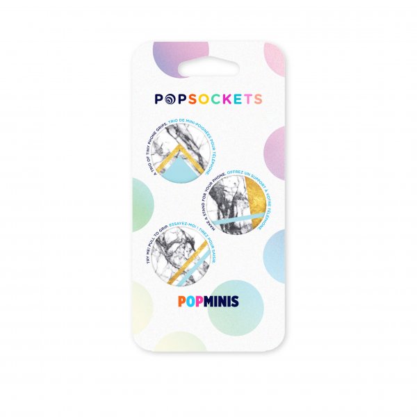 Popsockets PopMinis White Marble Glam 3-pak