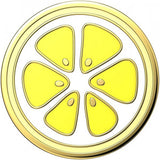 Popsockets PopGrip Enamel Citron Skive Gul