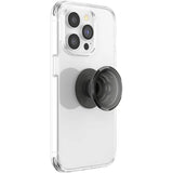 Popsockets PopGrip Transparent Sort Røg