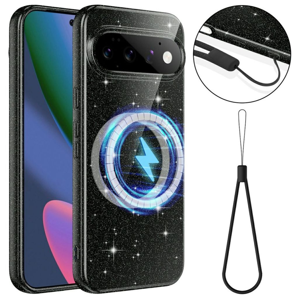 Google Pixel 11 Pro Cover Glitter MagSafe Sort