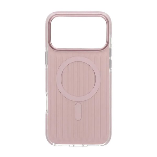 iPhone 17 Pro Max Cover Bølget MagSafe Lys Rosa