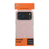 iPhone 17 Pro Max Cover Bølget MagSafe Lys Rosa
