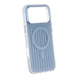 iPhone 17 Pro Max Cover Bølget MagSafe Lyseblå