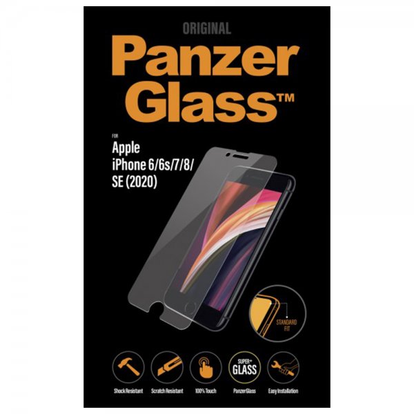 PanzerGlass iPhone 6/6S/7/8/SE Skærmbeskyttelse Standard Fit