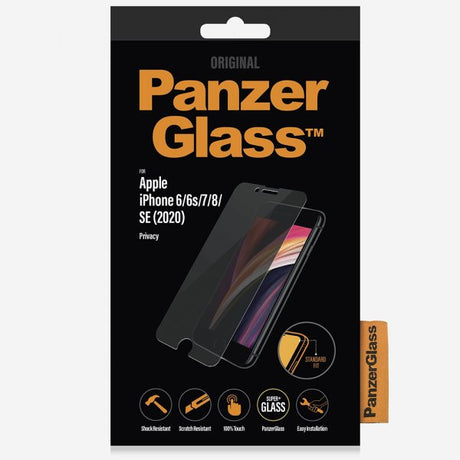 PanzerGlass iPhone 6/6S/7/8/SE Skærmbeskyttelse Privacy Standard Fit