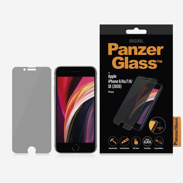 PanzerGlass iPhone 6/6S/7/8/SE Skærmbeskyttelse Privacy Standard Fit