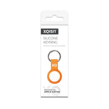 Xqisit AirTag Holder Silikone Etui Orange