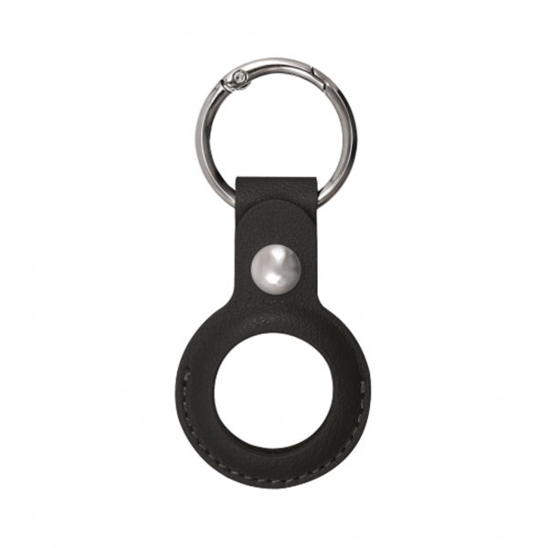 Xqisit AirTag Holder PU Etui Sort