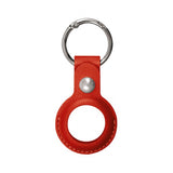 Xqisit AirTag Holder PU-etui Rød