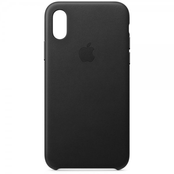 Apple Original Lædercover til iPhone X/Xs Sort