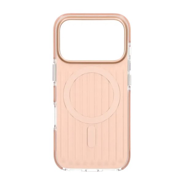 iPhone 17 Pro Cover Bølget MagSafe Lysebrun