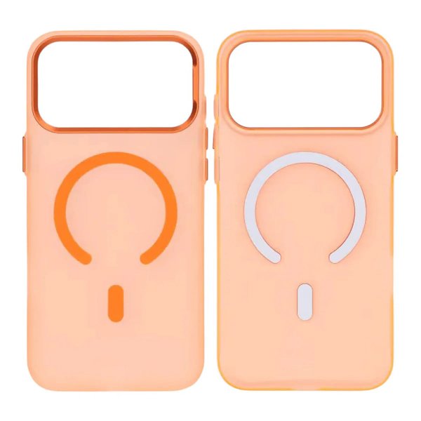 iPhone 17 Pro Cover Kameralinse MagSafe Transparent Orange