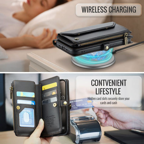 CaseMe iPhone 15 Pro Etui C36 Series Sort