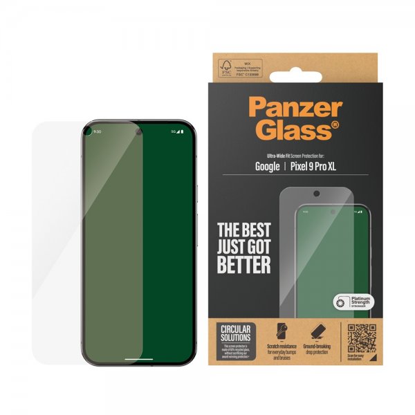 PanzerGlass Google Pixel 9 Pro XL Skærmbeskyttelse Ultra-Wide Fit