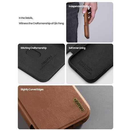 Nillkin iPhone 17 Pro/iPhone 18 Pro Etui Qin Pro Sort