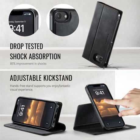 CaseMe iPhone 16e/iPhone 17e Etui C49 Series Sort