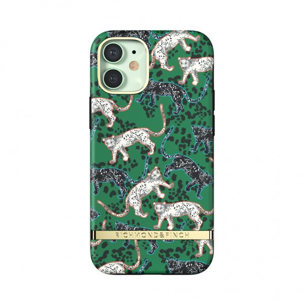 Richmond & Finch iPhone 12 Mini Cover Green Leopard