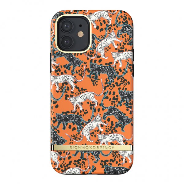 Richmond & Finch iPhone 12/iPhone 12 Pro Cover Orange Leopard