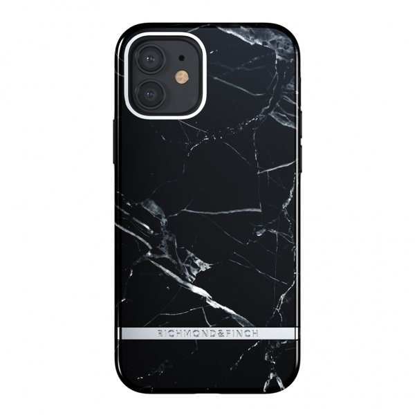 Richmond & Finch iPhone 12/iPhone 12 Pro Cover Black Marble