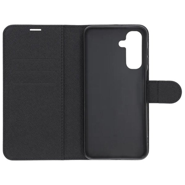 Samsung Galaxy A17 Cover med Kortlomme og Stativfunktion Sort