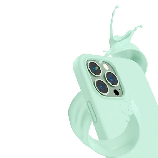Rvelon iPhone 12/iPhone 12 Pro Silikonecover Grøn