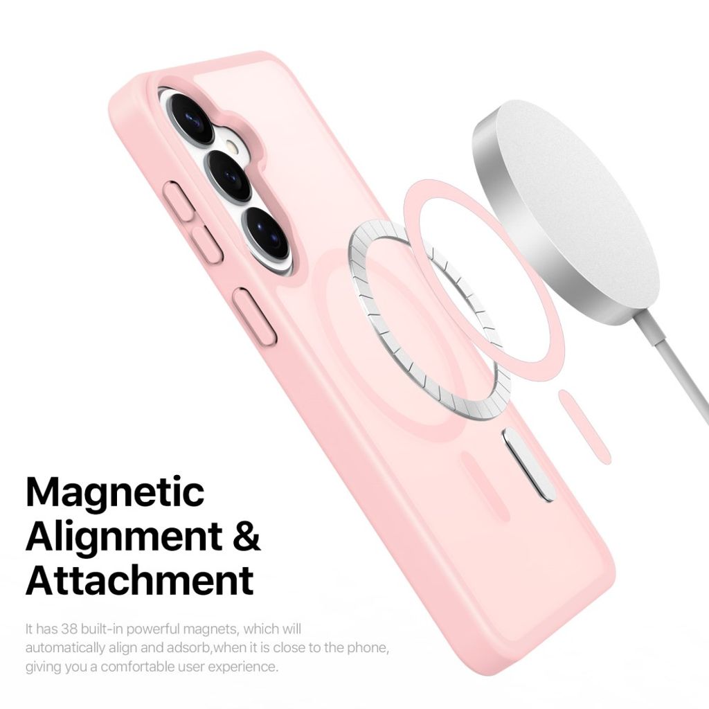 Dux Ducis Samsung Galaxy S26 Cover Yind Series MagSafe Lyserød