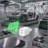 4smarts Væggladdere PDPlug SiC 45W 2xUSB-C