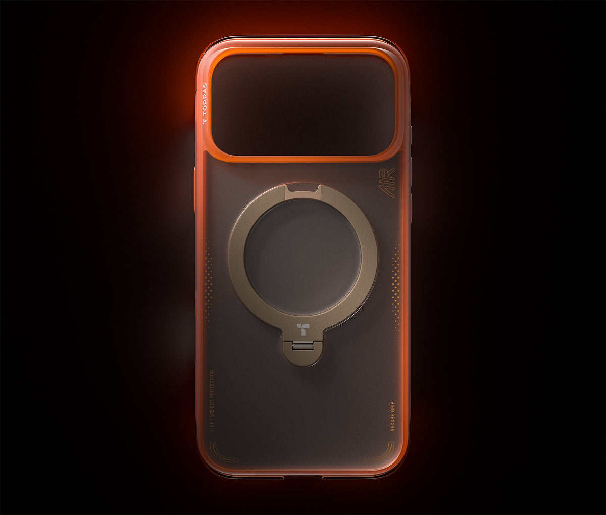 Torras iPhone 17 Pro Cover Ostand Q3 Air Energy Orange