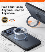 Torras iPhone 17 Pro Cover Ostand Q3 Spin Obsidian Black