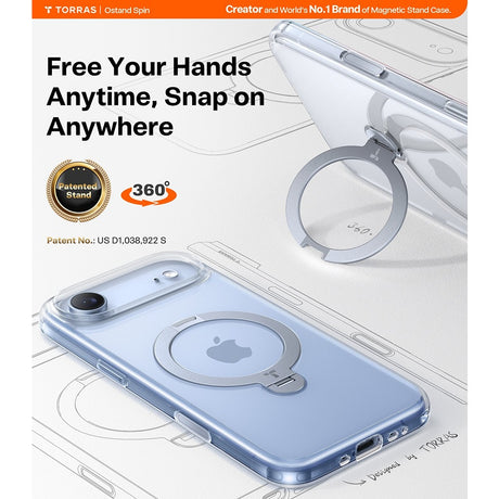 Torras iPhone Air Cover Ostand Q3 Spin Klar