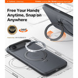 Torras iPhone Air Cover Ostand Q3 Spin Obsidian Black